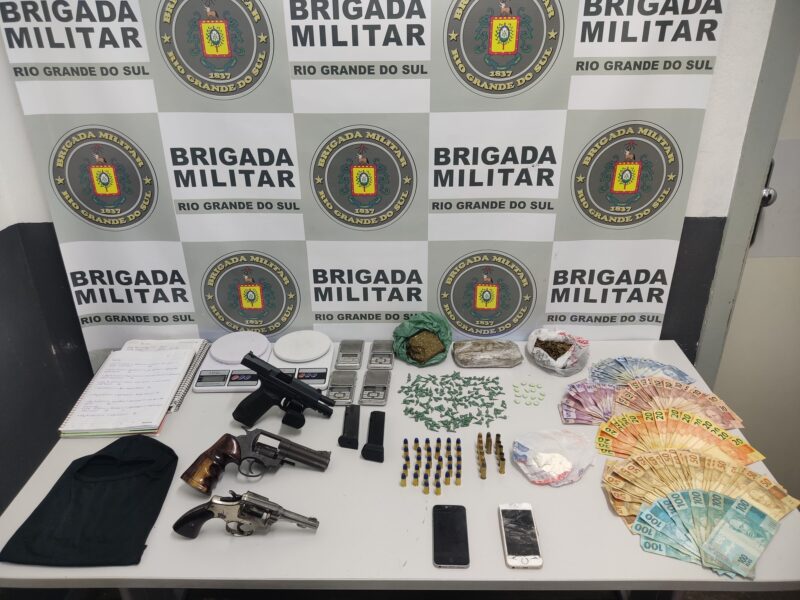 Suspeito é preso armas drogas e R 3 5 mil no Desvio Rizzo Spaço